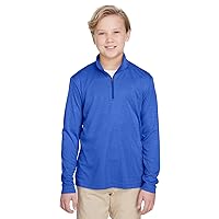 Youth Zone Sonic Heather Performance Quarter-Zip XL SP ROYAL HEATHER