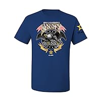 U.S. Army Eagle Loyalty & Respect Armed Forces American Sleeve Flag Men's T-Shirt