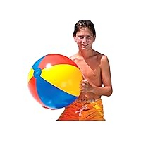 Swimline Beach Balls for Kids Toddlers and Adults Up to 24 36 Inch Large Sizes Easy Fun Design Classic Rainbow Emoji for Pool Beach Lake Volleyball Inflatable Toys Outdoor Games Summer Water Party
