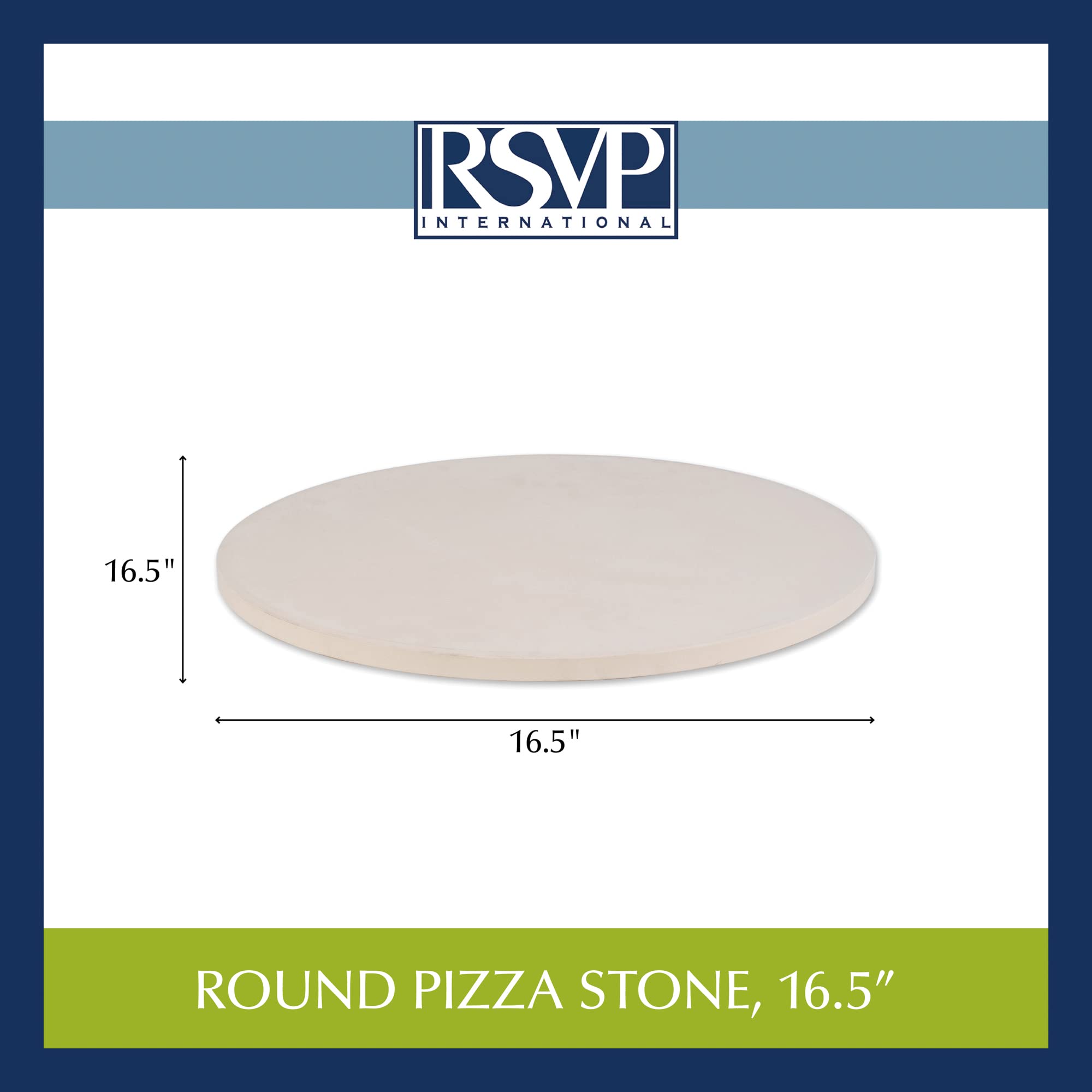 RSVP International Pizza Tool Kitchen Collection, Round, 16.5