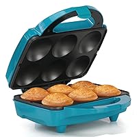 Non-Stick Cupcake Maker, Teal - Makes 6 Cupcakes, Muffins, Cinnamon Buns - Birthdays, Holidays, and More