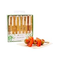 Restaurantware 3.5 Inch Toothpicks For Appetizers 500 Natural Wood Cocktail Toothpicks - Sturdy Sharp Point Bamboo Mini Appetizer Picks Sturdy For Garnishes Or Finger Foods