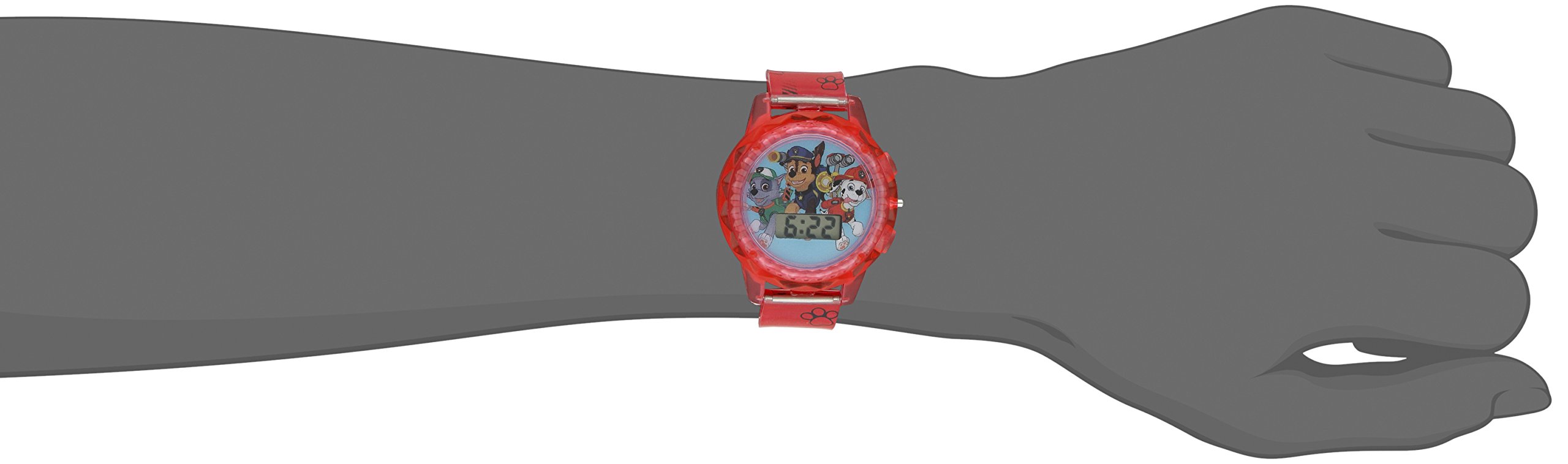 Nickelodeon Kids' PAW4006 Paw Patrol Digital Display Quartz Red Watch