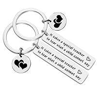 For Autism Awareness Keychain Gift,Thank You Gift Appreciation Graduation Jewelry Gifts for Teacher Jewelry Gift Speech Language Pathologist It Takes A Special Teacher to Hear What A Child Cannot Say