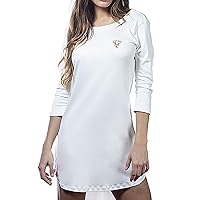 Premium T Shirt Dress for Women V Shape Back 100% Peruvian Pima Cotton