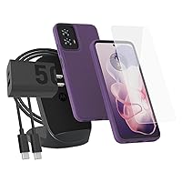 Moto G Power 5G 2024 Power and Protection Bundle - Case + Screen Protector + TurboPower Wireless Stand + 50W Charger