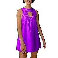 EFOFEI Womens Short Cute Dress with Strings Comfortable Dresses
