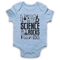 Unisex-Babys' Science Rocks Lab Equipment Baby Grow