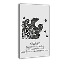 Colonic Tissue Medical Poster Canvas Poster Bedroom Decor Sports Landscape Office Room Decor Gift Frame: Frame:12x18inch(30x45cm)
