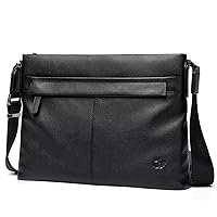 Leather Briefcase Shoulder Bag Wallet Office Work Bag Business Travel Tote Black