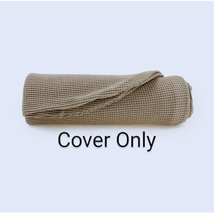 NoomiNest Baby Lounger Cover ONLY | 100% Waffle Cotton (Soft Fawn)