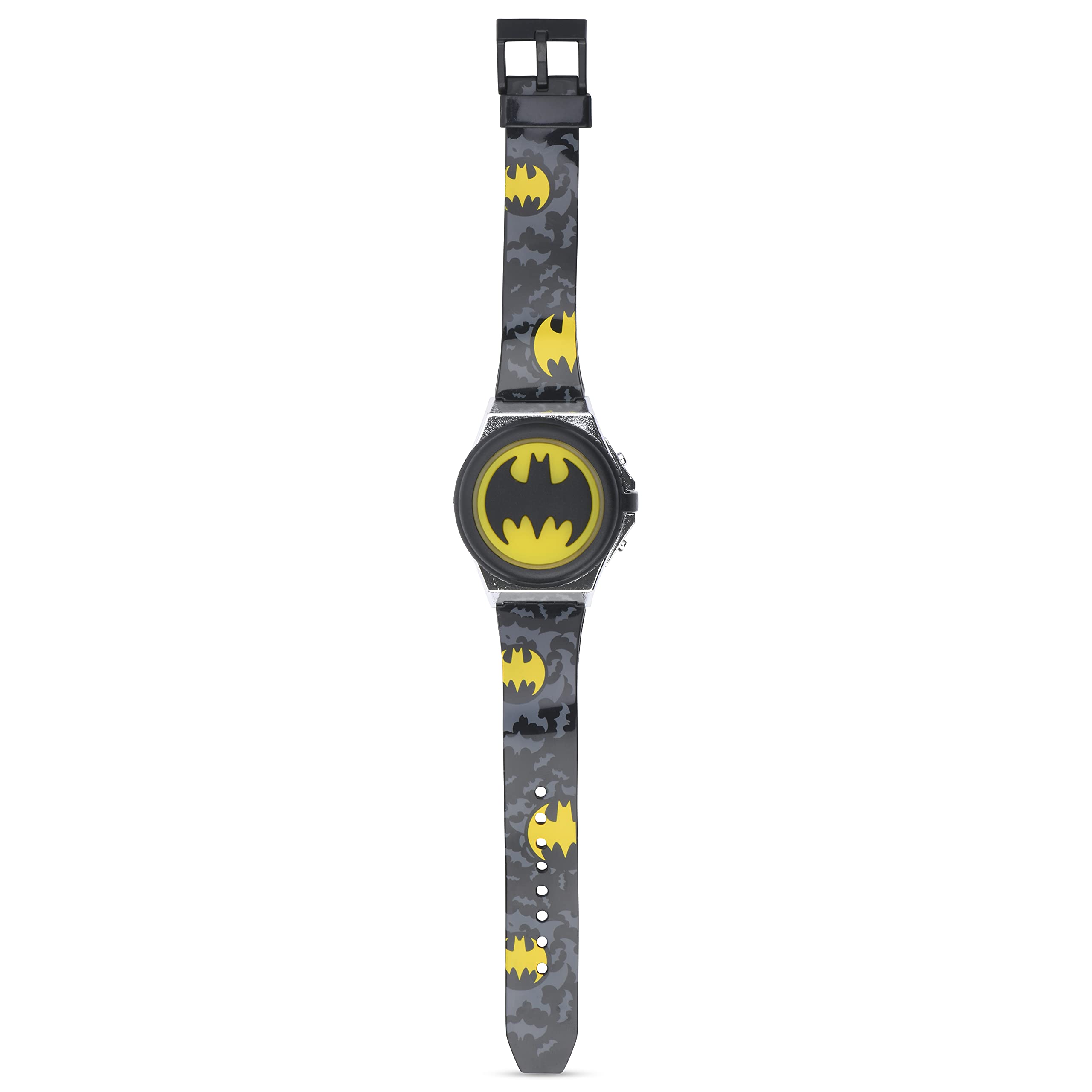 Accutime DC Comics Batman Kids' Flashing POP TOP Digital Watch with Character Details (Model: BAT4791AZ)