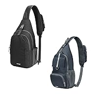 G4Free Sling Bag RFID Blocking Sling Backpack+ Packable Crossbody Sling Backpack, Small Travel Hiking
