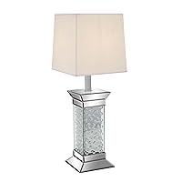 Deco 79 Glass Room Table Lamp Mirrored Accent Lamp, Lamp 13