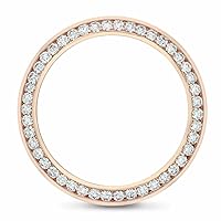 DAY-DATE 41MM 3.15CT CHANNEL SET DIAMOND BEZEL COMPATIBLE WITH ROLEX 18K ROSE GOLD 218235