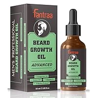 Beard Growth Oil Advanced for Men, More Beard Growth with Fenugreek Oil, Onion Oil and Vitamin D, Natural, Best Beard Growth Oil For Uneven & Patchy Beard - 30 ml