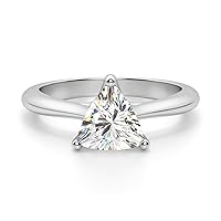 Bali Classic Engagement Ring, Trillion Cut 2.00CT, VVS1 Clarity, Colorless Moissanite Ring, 925 Sterling Silver, Promise Ring, Wedding Ring, Perfact for Gift Or As You Want