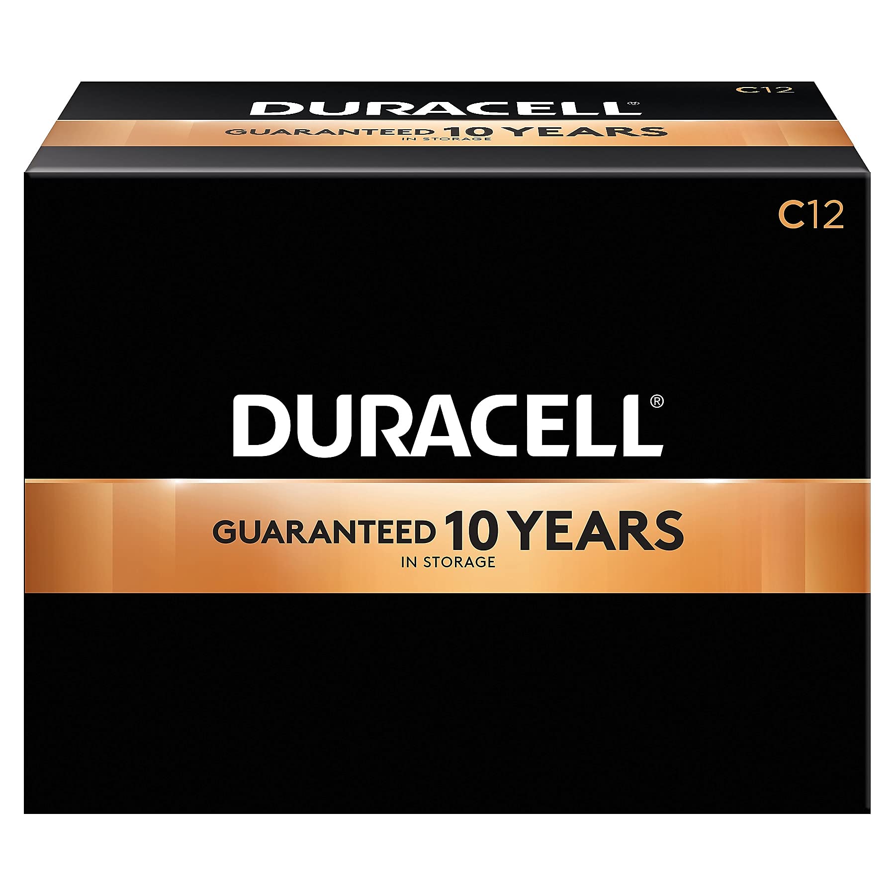 Duracell PGD MN1400 Coppertop Battery, Alkaline, C Size (Pack of 12)