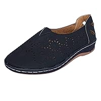 Summer Fashion Women Slip-On Open Toe Flat Hollow Out Breathable Single Shoes