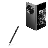 BoxWave Stylus Pen Compatible with OnePlus Open - FineTouch Capacitive Stylus, Super Precise Stylus Pen - Jet Black