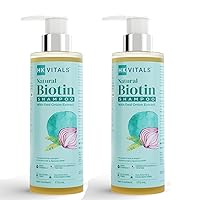 Natural Biotin Shampoo for Women & Men - 175 ml | Anti Hair Fall Shampoo with Red Onion Extract | Strengthens & Softens Hair | Restores Shine (Medium, 2, Ounce)