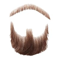 Fake Mustache Face Beard for Adults Realistic Makeup Costume Lace Man Beards Brown Fake Mustache