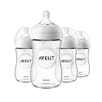 Avent Natural Baby Bottle, Clear, 9 Ounce, 4 Pack, SCF013/47