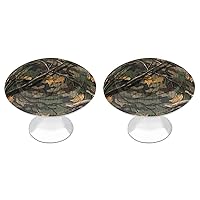Hunting Camoufage 2 Pack Drawer Knobs Stainless Steel Handles Drawer Pulls for Bathroom Dresser Cupboard Cabinets