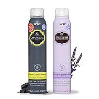 Dry Shampoo Sampler Set: 1 each Chia Seed Dry Shampoo and Charcoal Clarifying Dry Shampoo 4.3oz cans