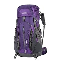 60L Outdoor Hiking Backpack With frame, Waterproof Camping Lightweight Daypack,Scratch resistant,Safety reflective strip at the bottom ,D