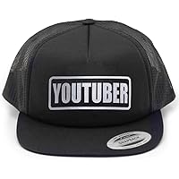Youtuber Hat, Baseball caps, Reflective Imprint. Black