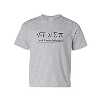 I 8 Sum Pi and It was Delicious Math Mathematics Novelty Youth Kids T-Shirt Tee