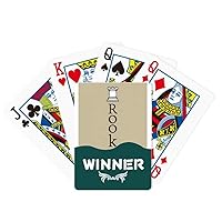 Rook White Word Chess Game Winner Poker Playing Card Classic Game