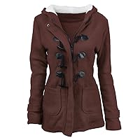 Womens Winter Coats Plus Size Sherpa Jacktes Warm Fleece Lined Parkas Jacket Hoodies Thickened Outerwear Down Coats