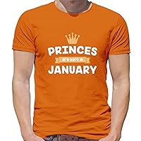 Princes are Born in January - Mens Premium Cotton T-Shirt