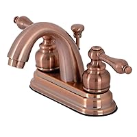 Kingston Brass KB561ALAC Restoration 4 in. Centerset Bathroom Faucet, Antique Copper, 3-1/2