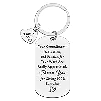 Xiahuyu Thank You Gifts Employee Appreciation Gifts Keychain Employee of the Month Gifts Coworker Thank You Gifts Employee Gifts for Christmas Birthday Work Anniversary Leaving Retirement