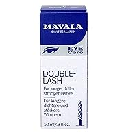 Mavala Double Lash Nutritive Eyelash Serum for the Appearance of Longer Lashes, Natural Looking, Denser Lashes + Eyebrows, 0.3 Ounce Bottle