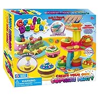 Cupcake Party Craft Dough 9 Piece Non Toxic Safety Tested Ages 3+