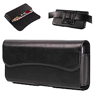 Premium Leather Belt Clip Phone Holster Compatible with iPhone 15 14 Plus,15 14 13 12 Pro Max,Phone Carry Case Belt Loop with Clip Pouch Compatible with Galaxy S24/S23/S22 Ultra Compatible with Pixel