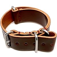 MADE IN USA Shell Cordovan Military Watch Strap (Matte Buckle) 18mm 20mm 22mm 24mm 26mm
