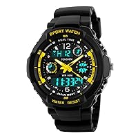 Outdoor Sport Digital Watch for Men/Women LED Electronic Dual Time Stopwatch Calendar Waterproof Watches