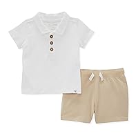 Burt's Bees Baby Baby Boys' Polo Tee And Short Set