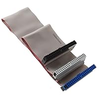 CablesOnline, 18-inches 40-Pin/80-Wires Ultra ATA 2-Drive 3-Connectors IDE Ribbon Cable, FI-U01