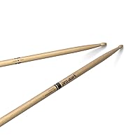 ProMark Drum Sticks - Classic Forward 7A Drumsticks - Drum Sticks Set - Oval Wood Tip for Dark, Warm Tone - Hickory Drum Sticks - Consistent Weight and Pitch - 1 Pair