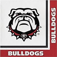 Georgia Bulldogs Party Napkins - 40 Count | 2 packs of 20CT Luncheon Napkins | Decorative Tailgate Table Decor