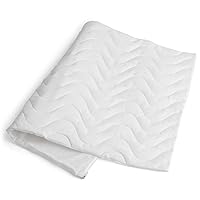 Quilted Pillow Protector: Get Zippered Protection from dust and allergens and add a Layer of Luxury and Comfort to Any Pillow White 1'8