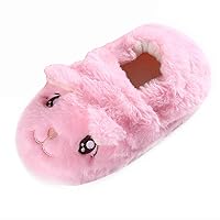 Unisex Kids Low Heel Shoes Childrens Girl Cotton Slippers Cute Cartoon Cat Ear Warm Indoor Non Slip Cotton Shoes