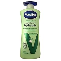 Vaseline Intensive Care Non Greasy Body Lotion with Aloe Soothe for Dry Skin, 600ml