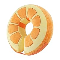 IEUUMLER Inflatable Recovery Dog Collar, Protective Donut Cone, Adjustable Soft Collar for Dog and Cat After Surgery Prevent from Biting & Scratching EU002 (Orange, XL)